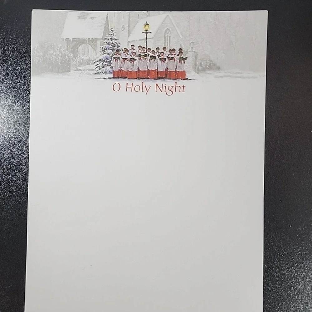 8 Sheets Computer Stationary Christmas Letter Announcments, Junk Journal Paper